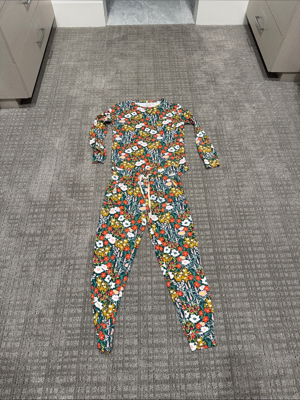 Women’s pajamas - Green Multi Floral Print